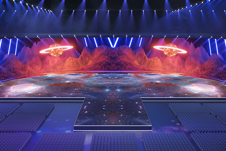 艾比森 NT系列 舞臺LED屏 安裝效果圖
